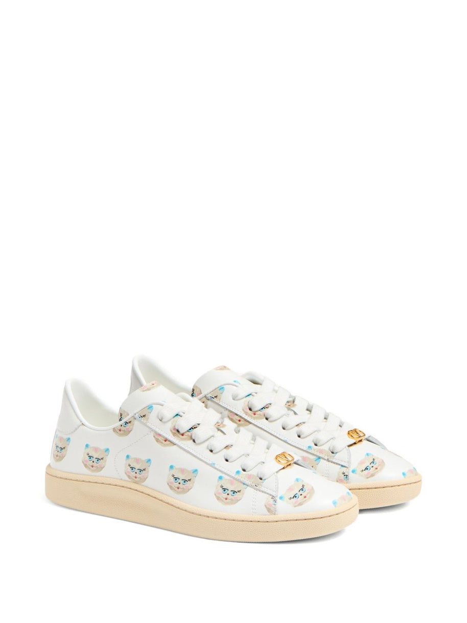 Valentino Garavani Royco leather sneakers - White