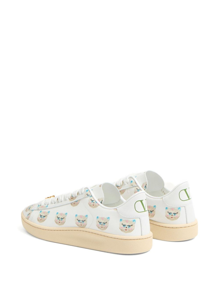 Valentino Garavani Royco leather sneakers - White