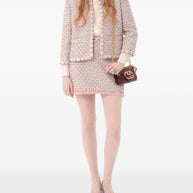 Valentino Garavani Locò Small Leather Shoulder Bag - Bordeaux