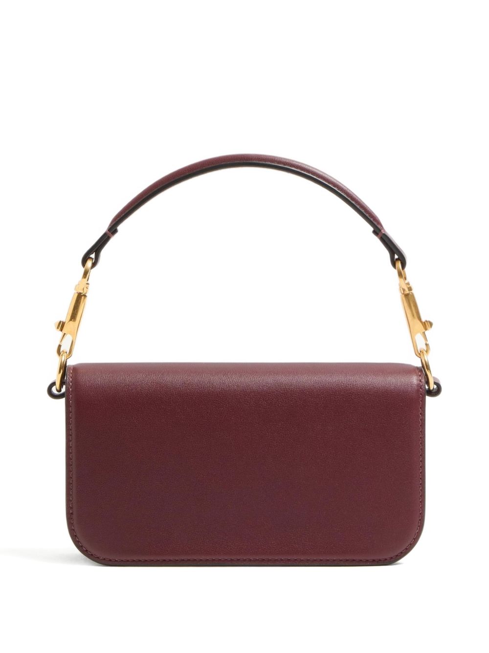 Valentino Garavani Locò Small Leather Shoulder Bag - Bordeaux