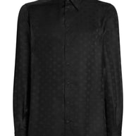 Dolce & Gabbana Jacquard Silk Shirt - Black