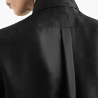 Dolce & Gabbana Jacquard Silk Shirt - Black