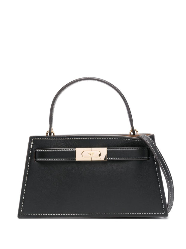 Tory Burch Lee Radziwill Small Leather Handbag - Black