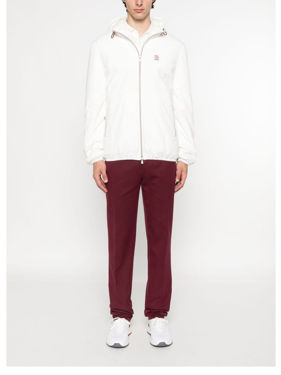 Brunello Cucinelli Nylon Blouson Jacket - White