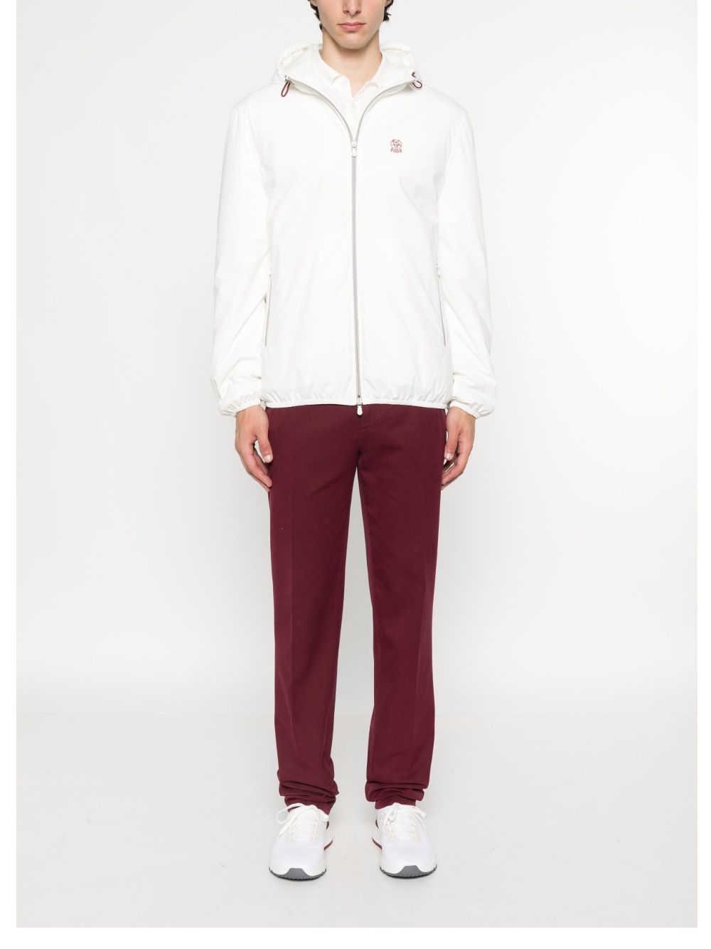 Brunello Cucinelli Nylon Blouson Jacket - White
