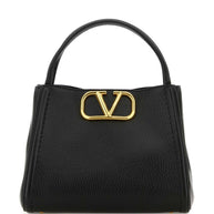 Valentino Garavani Alltime Medium Leather Handbag - Black