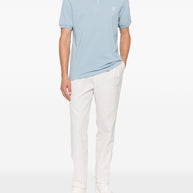 Brunello Cucinelli Cotton Polo Shirt - Clear Blue