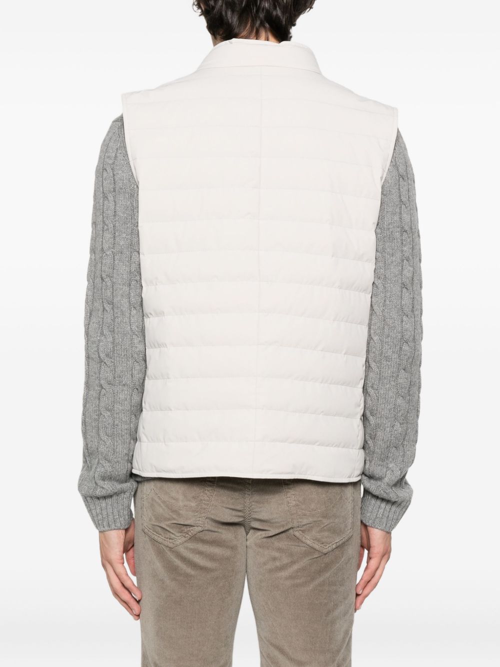 Brunello Cucinelli Nylon Down Vest - White