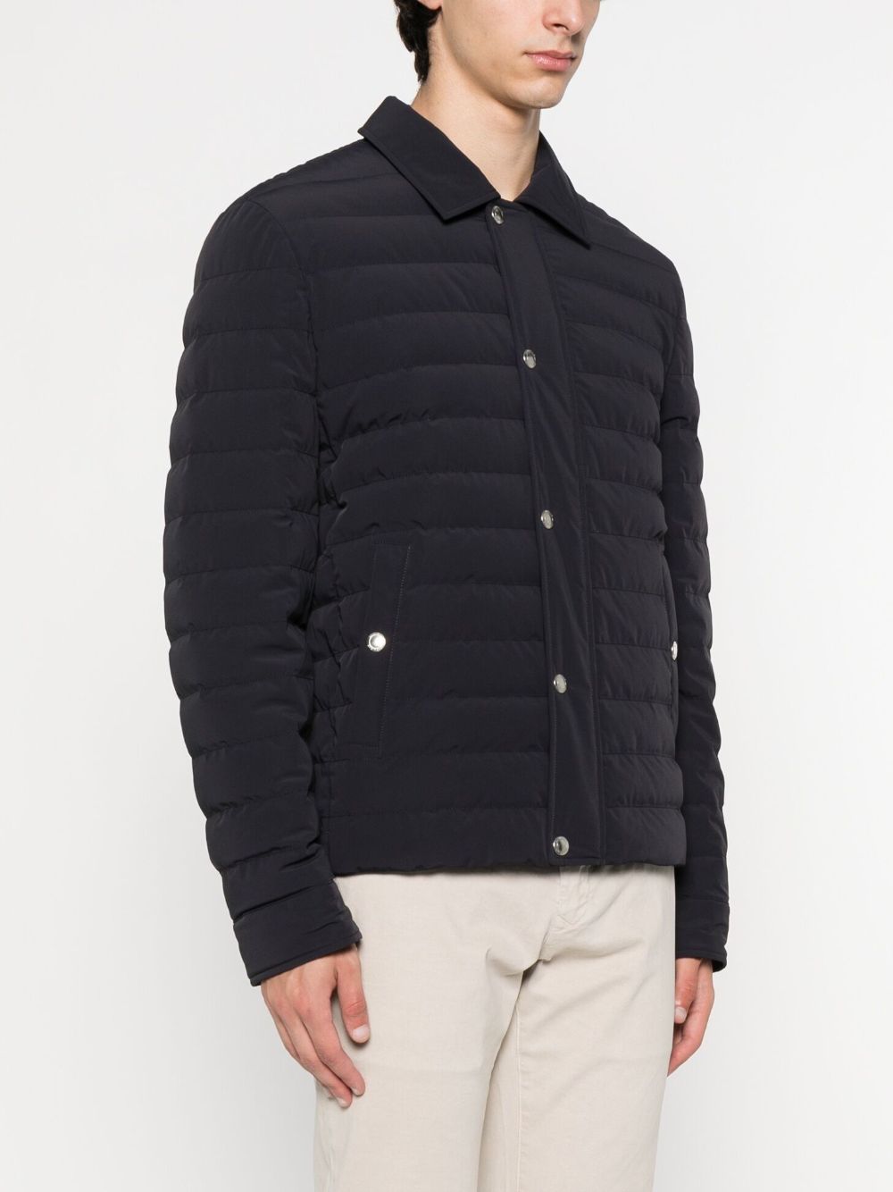 Brunello Cucinelli Nylon Short Down Jacket - Blue