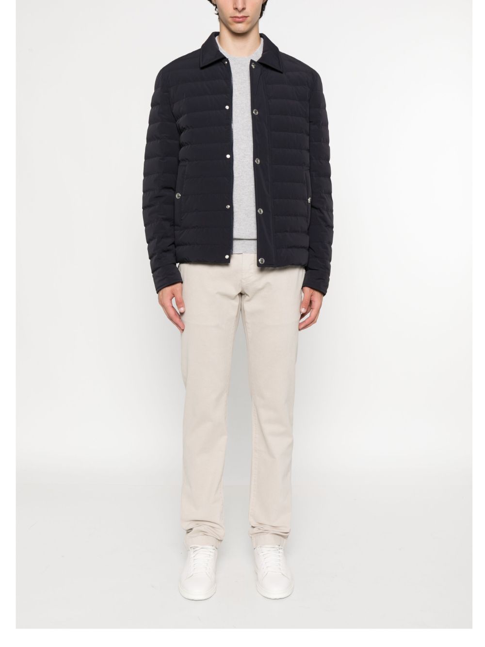 Brunello Cucinelli Nylon Short Down Jacket - Blue