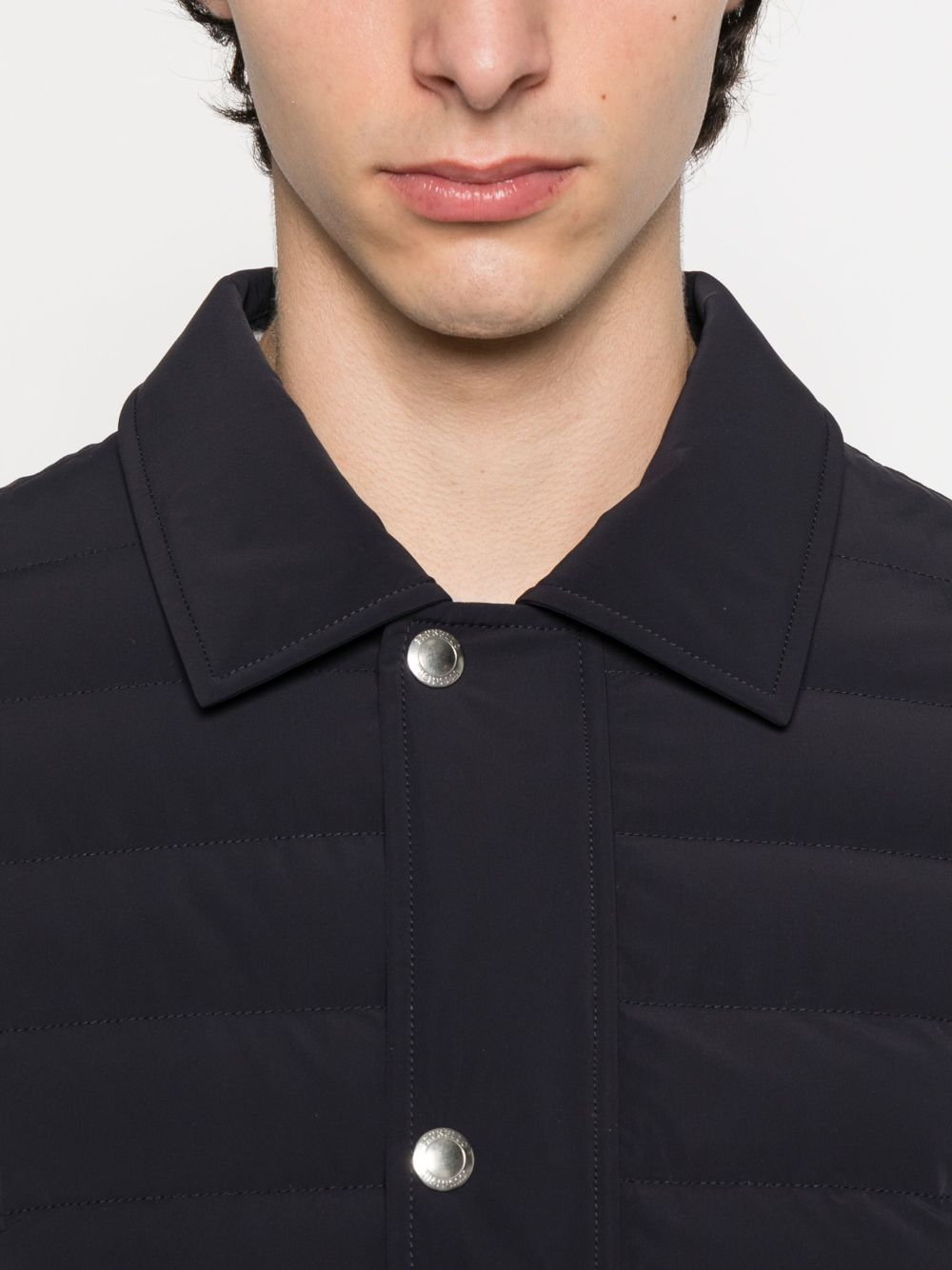 Brunello Cucinelli Nylon Short Down Jacket - Blue