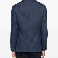 Brunello Cucinelli Denim Single-breasted Jacket - Blue