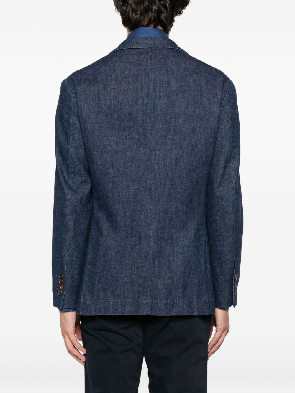 Brunello Cucinelli Denim Single-breasted Jacket - Blue