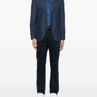 Brunello Cucinelli Denim Single-breasted Jacket - Blue