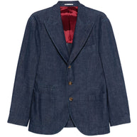 Brunello Cucinelli Denim Single-breasted Jacket - Blue