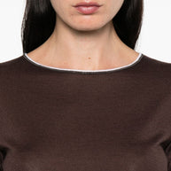 Brunello Cucinelli Cashmere And Silk Sweater - Brown