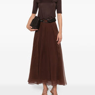 Brunello Cucinelli Cashmere And Silk Sweater - Brown