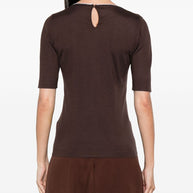 Brunello Cucinelli Cashmere And Silk Sweater - Brown