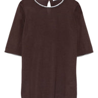 Brunello Cucinelli Cashmere And Silk Sweater - Brown