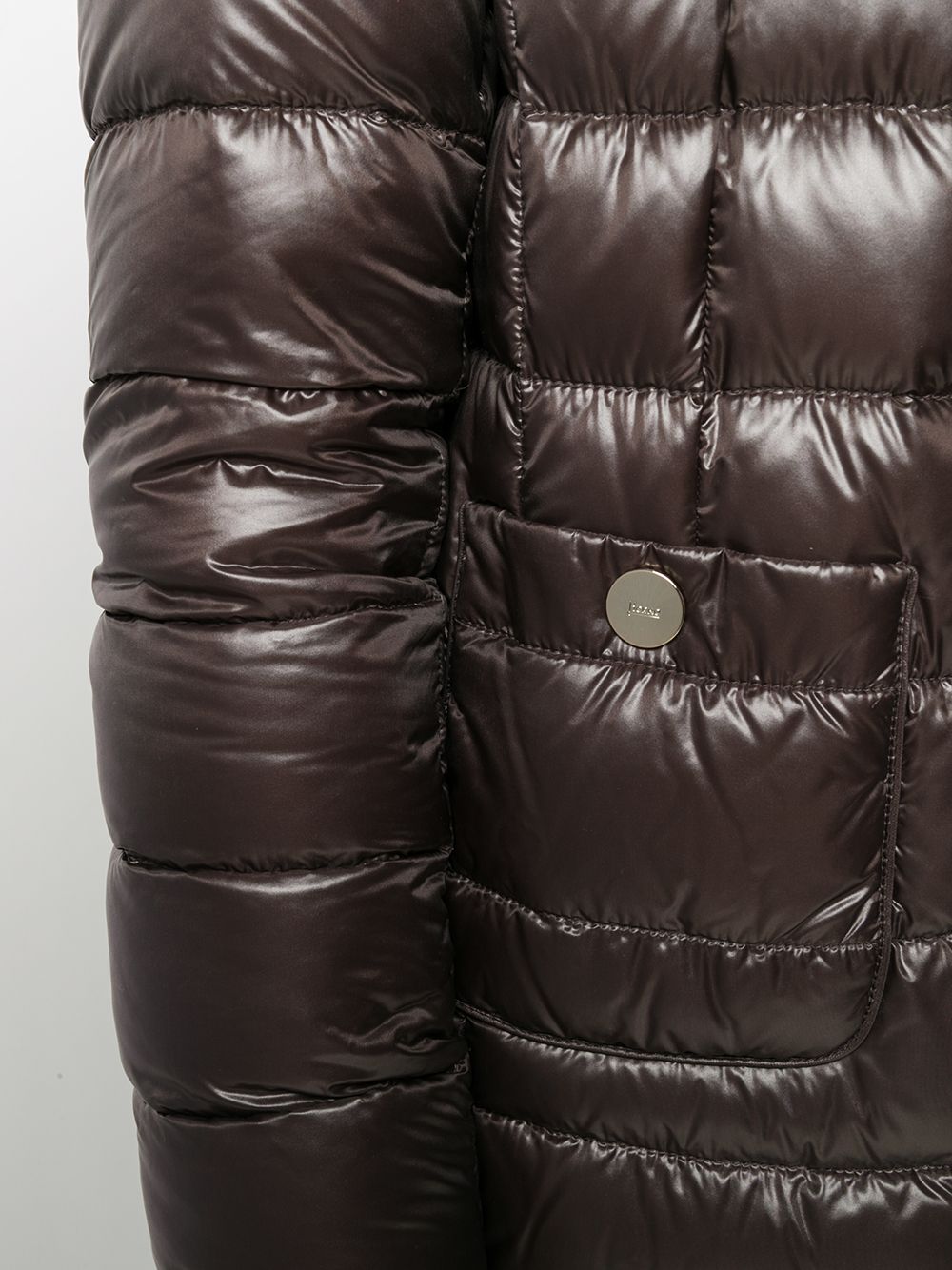 Herno Maria Midi Down Jacket - Brown