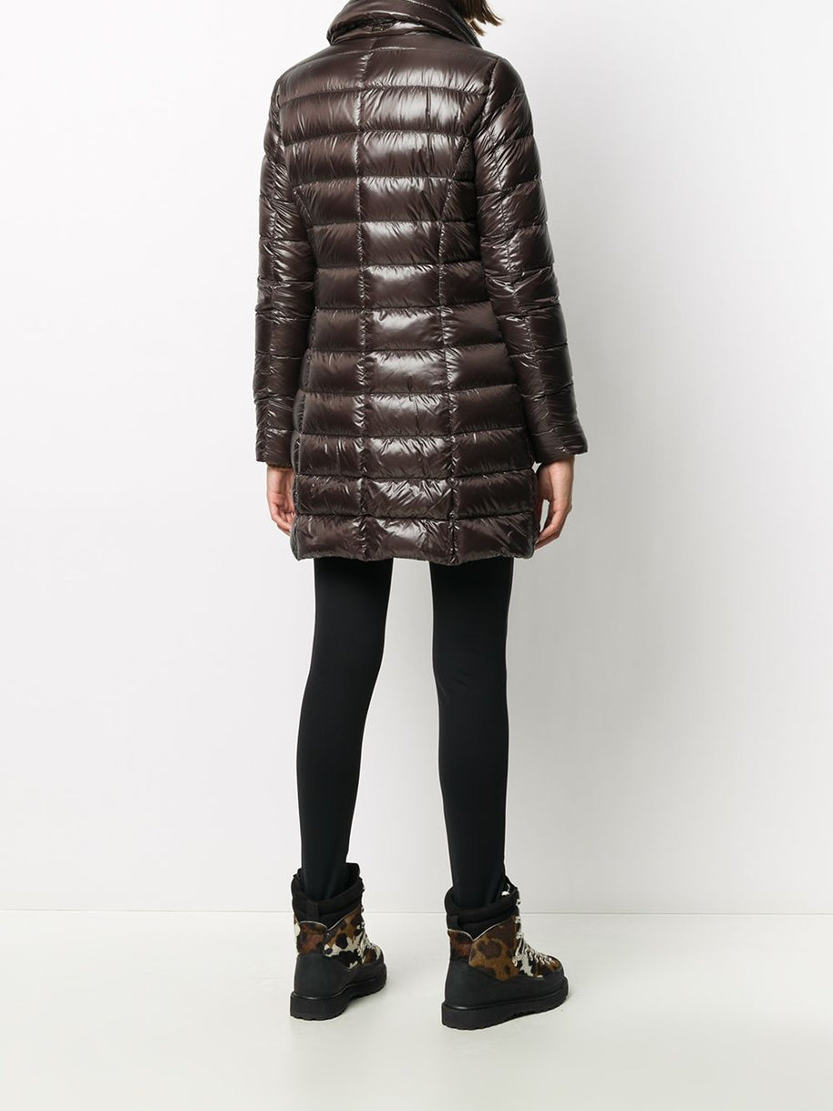 Herno Maria Midi Down Jacket - Brown