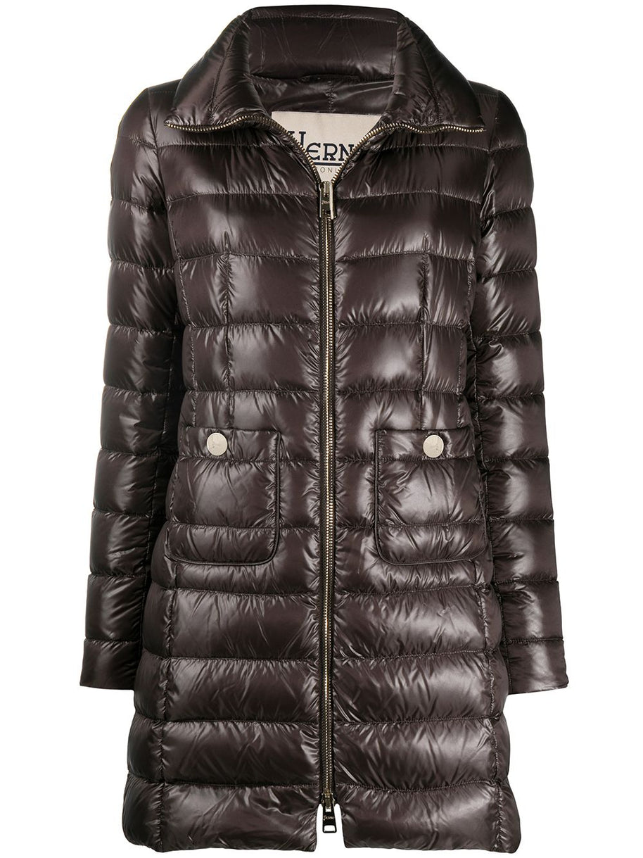 Herno Maria Midi Down Jacket - Brown