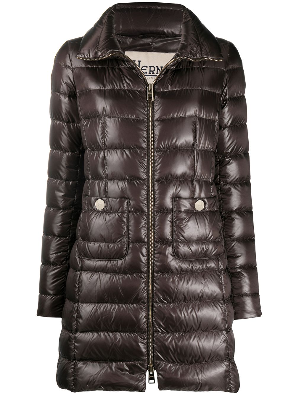 Herno Maria Midi Down Jacket - Brown