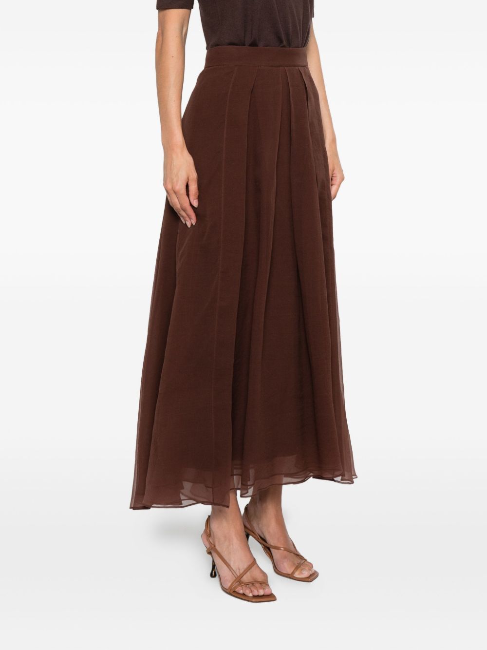 Brunello Cucinelli Silk Maxi Skirt