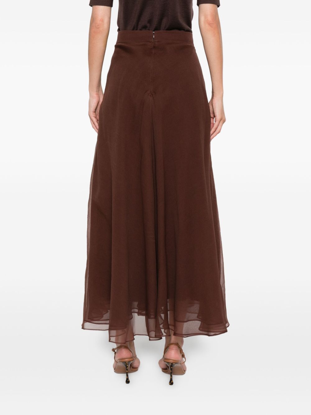 Brunello Cucinelli Silk Maxi Skirt