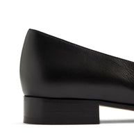 Valentino Garavani Du Roi Leather Ballet Flats - Black