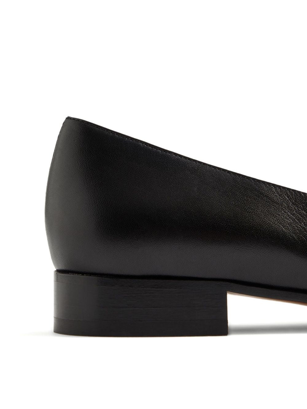 Valentino Garavani Du Roi Leather Ballet Flats - Black