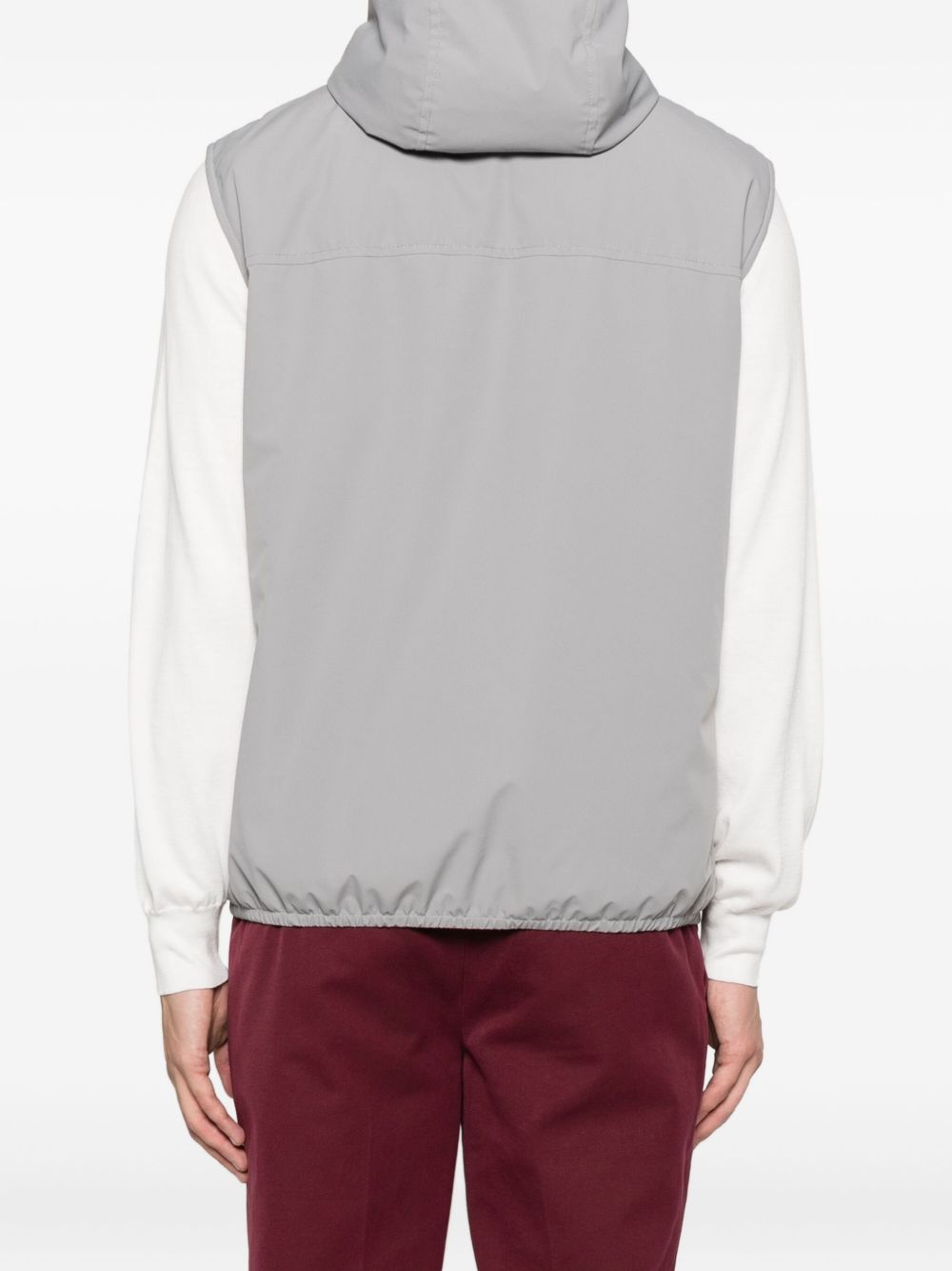 Brunello Cucinelli Nylon Down Vest - Grey