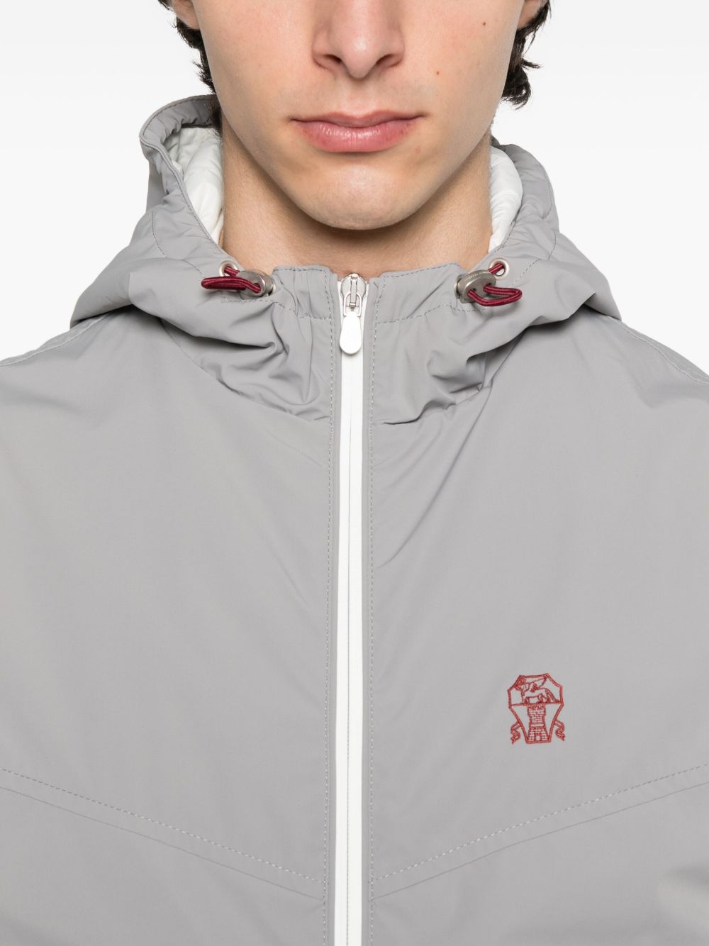 Brunello Cucinelli Nylon Down Vest - Grey