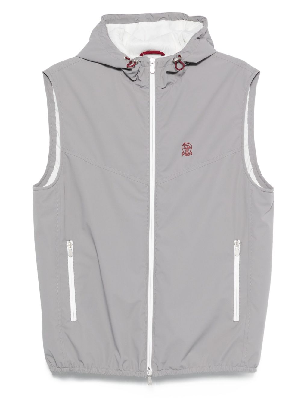 Brunello Cucinelli Nylon Down Vest - Grey