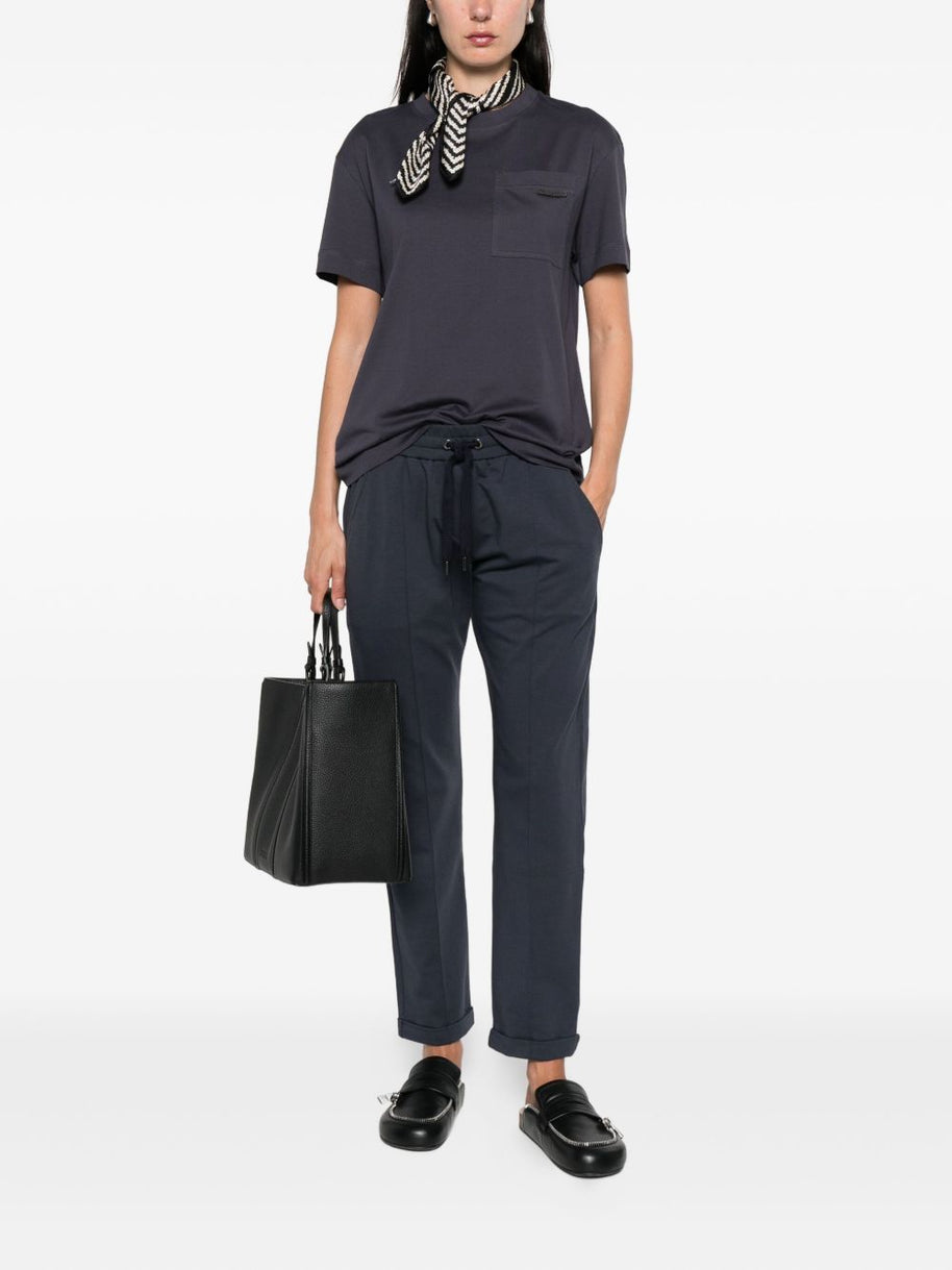Brunello Cucinelli Cotton Sweatpants - Blue
