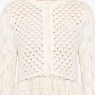 Chloé Wool And Silk Cardigan - White