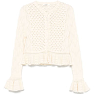 Chloé Wool And Silk Cardigan - White