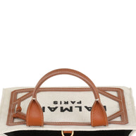 Balmain B-Army Small Canvas Tote - Leather Brown