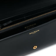 Balmain B-Buzz Leather Wallet On Chain - Black