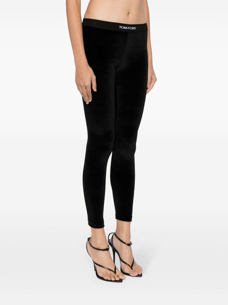 Tom Ford Velvet Leggings - Black