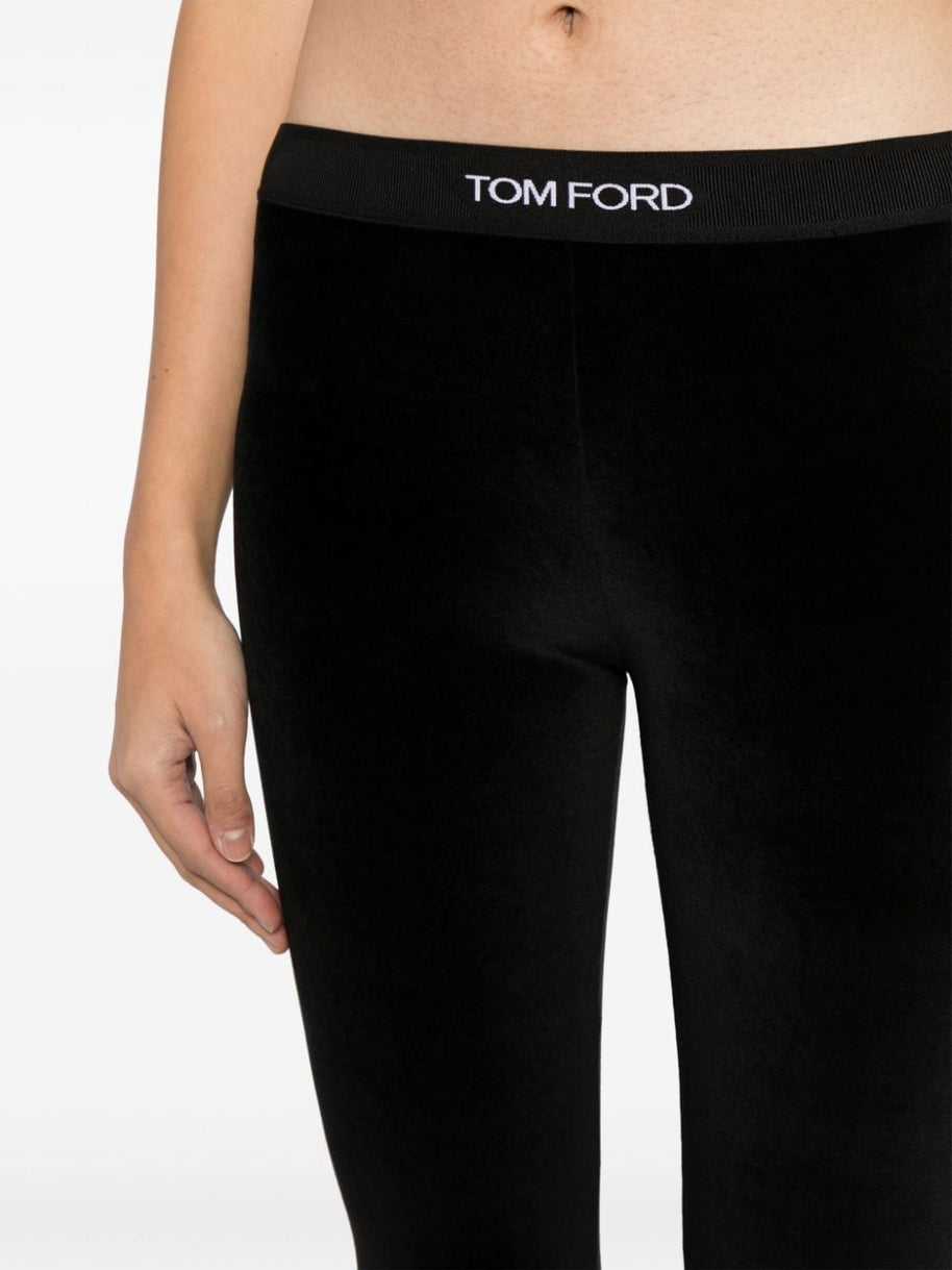 Tom Ford Velvet Leggings - Black