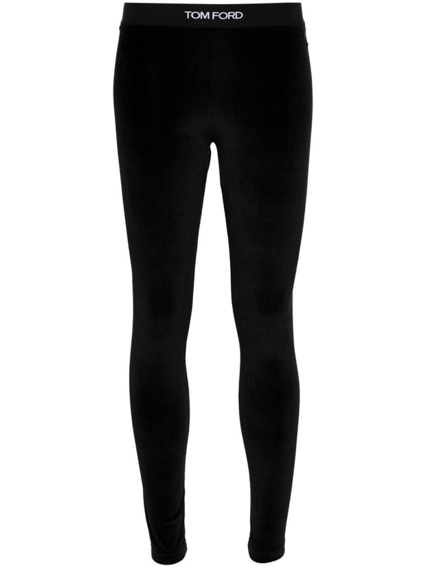 Tom Ford Velvet Leggings - Black