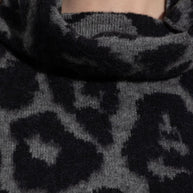 Stella McCartney Wool Leopard Print Sweater - Black