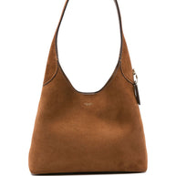 Coach Brooklyn 28 Suede Leather Hobo Bag - Leather Brown