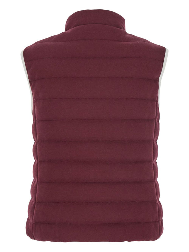 Brunello Cucinelli Quilted Logo-plaque Gilet