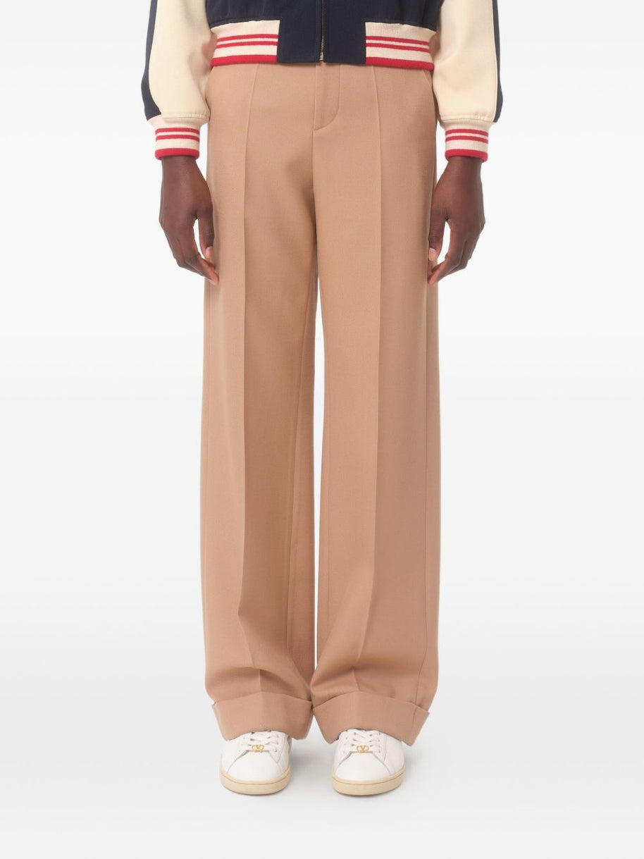 Valentino Wool Trousers - Camel