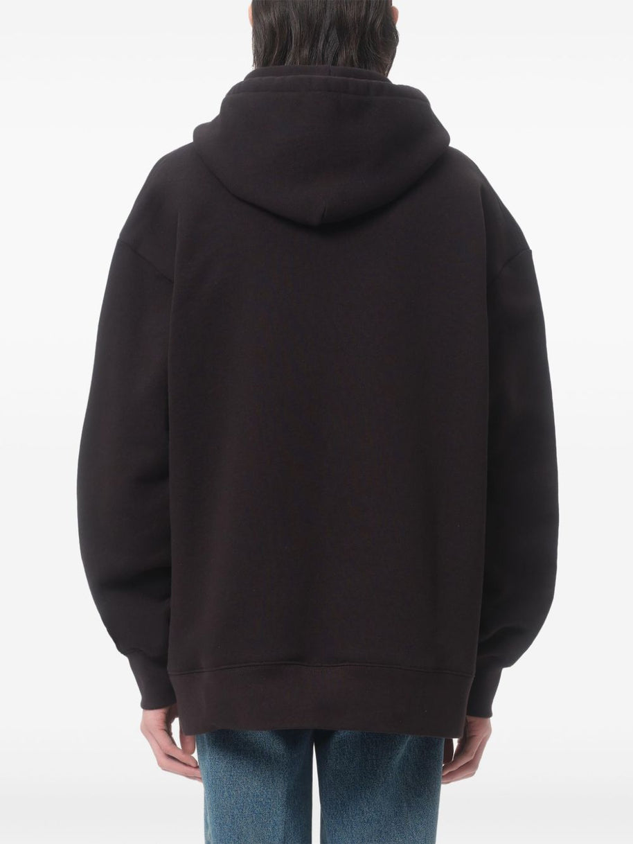 Valentino Le Chat De La Maison Cotton Hoodie - Black