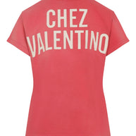 Valentino Printed Cotton T-shirt - Red