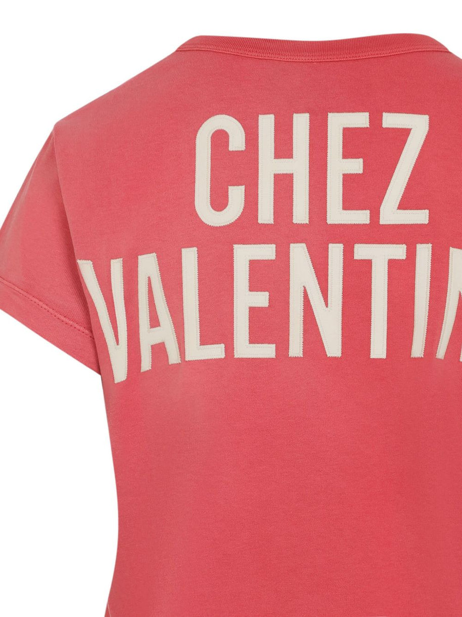 Valentino Printed Cotton T-shirt - Red