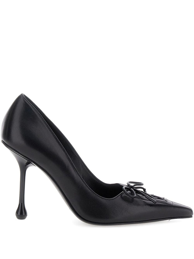 Jimmy Choo Scarlett 95 Leather Pumps - Black